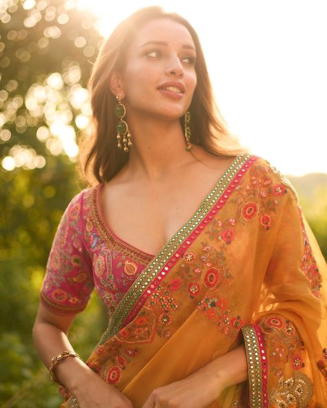 Triptii Dimri | When the sky blushes, so do I🌅 | Instagram Glam Saree, Tripti Dimri, Saree Looks, Celeb Fashion, Bollywood Updates, Bollywood Gossip, Saree Look, Bollywood Actors, Bobby Brown