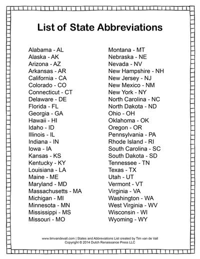 state abbreviations list State Abbreviations, States And Capitals, State Capitals, History Education, Alphabetical Order, School Help, Writing Words, North Dakota, History Facts