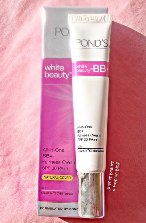 Jeeya's Beauty & Fashion Blog: Review: Pond's White Beauty BB+ Cream Ponds Cream Skincare, Green Bb Cream, Ponds Bb Cream, Purlisse Bb Cream, Bb Cream Reviews, Fairness Cream, Bb Cream Best, Luxury Cosmetics, Bb Cream