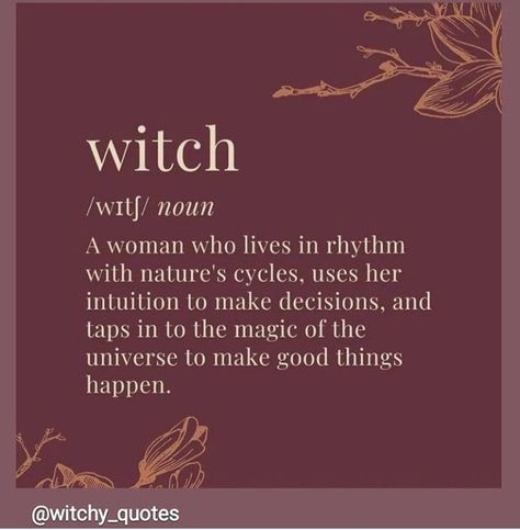 Character Definition Quotes, Fairy Witch Aesthetic, Witch Definition, Witchy Activities, Elena Salvatore, What Is A Witch, Witch Meaning, Witchcraft Quotes, Pagan Inspiration