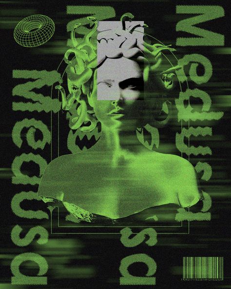 Medusa Poster, Post Reference, Graphic Poster, Content Creation, Cover Art, Poster Art, Graphic Design, Art, Design