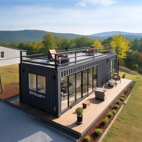 Shipping Container Workshop, 40ft Shipping Container, Container Homes For Sale, Pre Fab Tiny House, Cargo Container House, Freight Container, 40ft Container, Storage Container Homes, Caravan Renovation