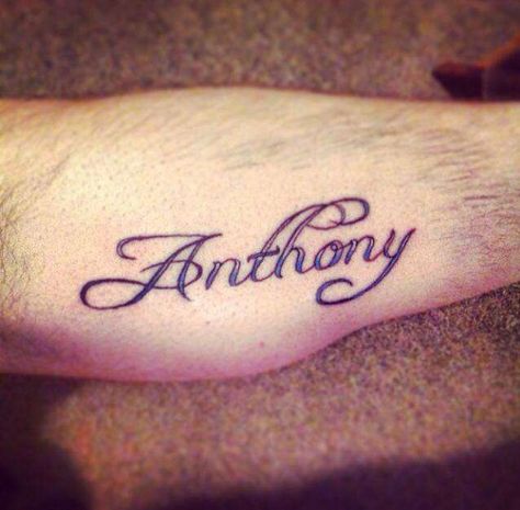 Anthony Name, Anthony Name Tattoo Fonts, I Love Anthony, I Miss You Dad, Omerta Tattoo, Skeleton Hand Tattoo, Name Tattoo, Skeleton Hands, Name Tattoos