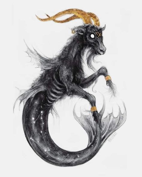 Brian Serway, Sea Goat, Capricorn Aesthetic, Capricorn Art, Capricorn Tattoo, Sagittarius And Capricorn, Zodiac Art, Fun Challenges, Mermaid Tail