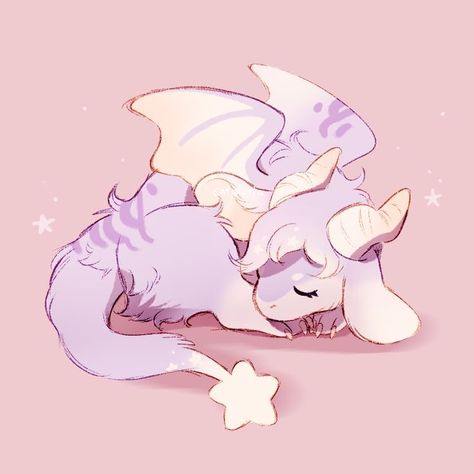 Dragon Sleeping, Star Dragon, Dragon Spirit, Baby Dragon, Sheep