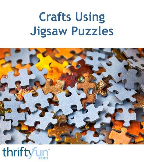 This is a guide about crafts using jigsaw puzzles. You can reuse puzzle pieces to create many fun crafts. How To Use Old Puzzle Pieces, Reuse Puzzle Pieces, Jigsaw Crafts Ideas, Old Puzzle Pieces Ideas, Puzzle Crafts Diy, Crafts Using Puzzle Pieces, Puzzle Piece Crafts Art Projects, Puzzle Art Diy, Puzzle Crafts For Kids