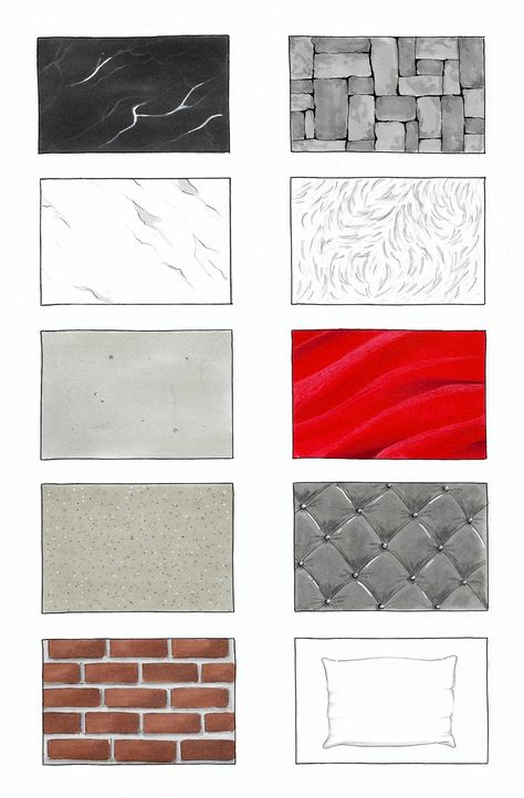 How To Draw Carpet Texture, Carpet Rendering Marker, How To Draw Carpet, Gravel Texture Drawing, Leather Texture Drawing, Carpet Texture Drawing, Texture Sketch Architecture, Fabric Texture Drawing, Carpet Drawing