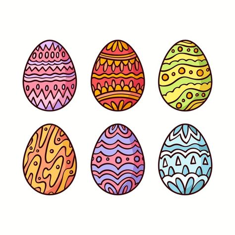 Easter Egg Drawing, Simple Easter Egg Designs, Easter Egg Cartoon, Egg Drawing, Egg Artwork, Easter Drawings, Egg Vector, Drawing Designs, Diy Easter Gifts