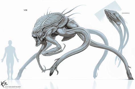 How <em>The Tomorrow War</em> produced a terrifying alien invader 'that was dangerous in any form' White Spikes, Magic Animals, Alien Invader, Vis Dev, 3d Sculpting, Arte Alien, Arte Robot, Alien Design, Alien Concept