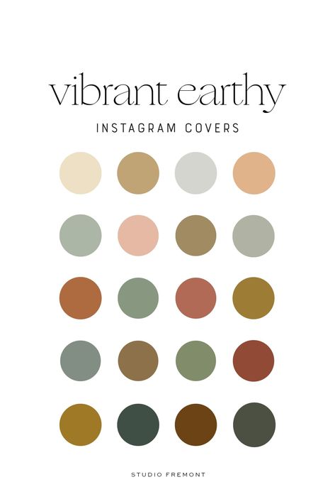 Colorful Boho Earth Tones Instagram Highlight Covers, Solid Color Instagram Covers, Bohemian Branding Color Palette, Story Backgrounds, - Etsy Instagram Highlight Covers Solid Color, Warm Tone Palette, Boho Earth Tones, Bohemian Branding, Branding Color Palette, Earth Tone Color Palette, Pumpkin Tattoo, Color Palette Living Room, Boho Colors