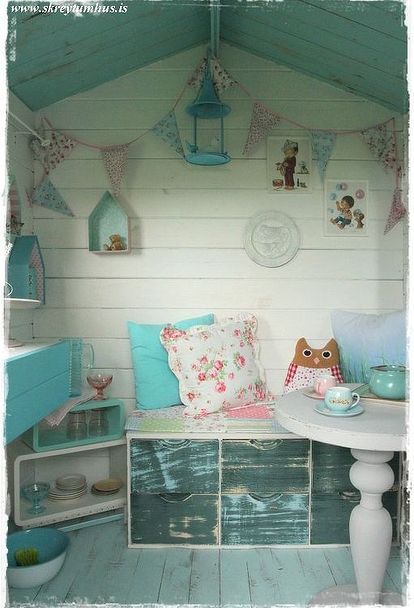 outdoor playhouse fun, entertainment rec rooms, outdoor living, repurposing upcycling Before After Backyard, Kids Shed, Playhouse Decor, Playhouse Interior, Shed Playhouse, Kids Playhouse Outdoors, Garden Playhouse, Outdoor Playhouse, Girls Playhouse