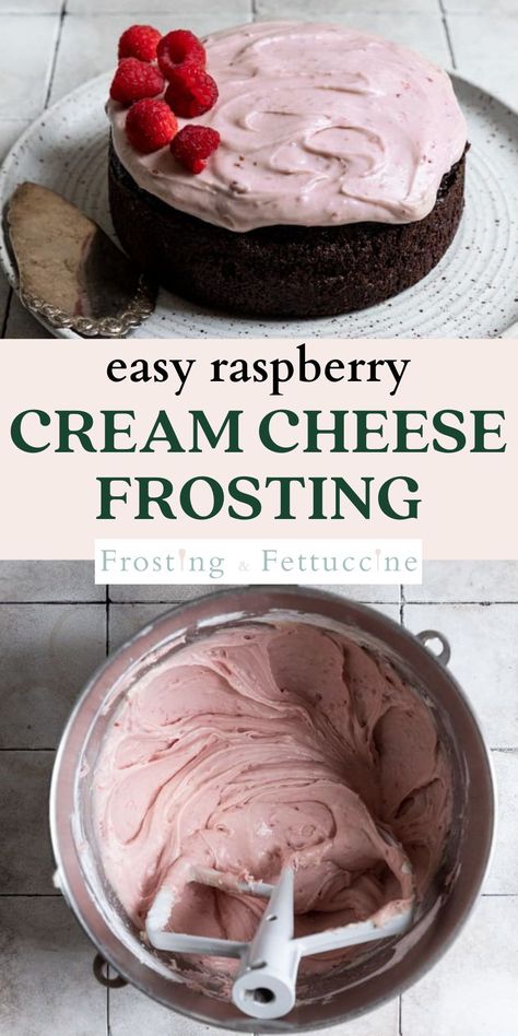 This homemade raspberry frosting with cream cheese is bursting with flavor! For this frosting recipe we use raspberry jam instead of fresh raspberries to reduce the moisture. Its the perfect raspberry icing for chocolate cakes and cupcakes and comes together in just a few minutes! Berry Frosting Recipe, Raspberry Frosting With Jam, Raspberry Jam Frosting, Raspberry Icing Recipe, Raspberry Frosting Recipe, Sourdough Beginner, Easy Frosting Recipes, Frosting With Cream Cheese, Raspberry Cream Cheese Filling