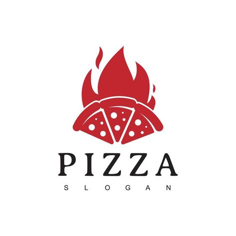 Pizza Logo Design, Pizza Illustration, Pizza Icon, Spicy Pizza, Hot Pizza, Pizza Logo, Logo Design Template, Vector Logo, Design Template