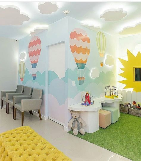 Toddler Daycare Rooms, Playroom Interior, Pediatric Dental Office Design, Pediatric Office Decor, Indoor Playground Design, Children's Clinic, Pediatric Dental Office, Kindergarten Interior, Daycare Decor