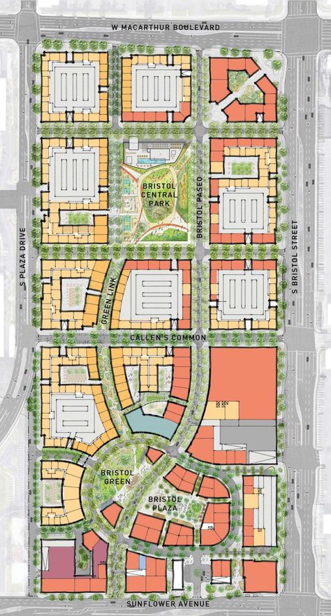 City Skylines Game, Site Plan Design, City Maps Design, Urban Design Diagram, Urban Design Graphics, Urban Design Architecture, New Urbanism, Urban Design Concept, Urban Village