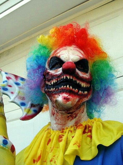 Scary clown Prosthetic Mask, Zombie Clown, Creepy Clown Makeup, Scary Clown Costume, Scary Clown Mask, Makeup Clown, Makeup Zombie, Halloween Makeup Clown, Scary Clown Makeup