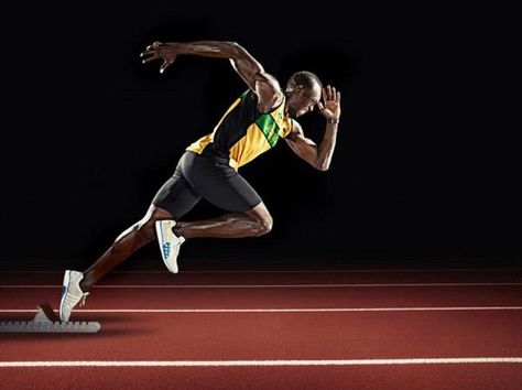 USAIN BOLT Usain Bolt Running, Track Pics, Running Aesthetic, Photography Sport, Track Pictures, Usain Bolt, Fastest Man, Fair Play, Sport Quotes