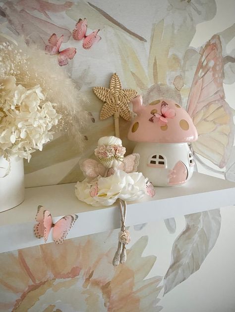 Fairy Bedroom Ideas For Kids, Fairy Room Ideas, Fairy Nursery Theme, Fairy Room Decor, Cozy Baby Room, Fairy Bedroom, Fairy Room, Fairy Nursery, Butterfly Nursery