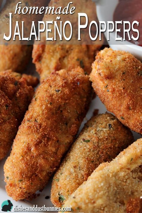 Homemade Jalapeno Poppers, Jalapeno Popper Recipes, Poppers Recipe, Jalapeno Recipes, Favorite Appetizers, Jalapeno Poppers, Fried Food, Beignets, Yummy Appetizers