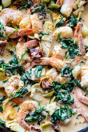 30 Minute Meals Archives - WonkyWonderful Tucson Shrimp Pasta, Shrimp Artichoke Pasta, Tuscan Shrimp Pasta, Indulgent Dinner, Shrimp And Spinach Recipes, Shrimp And Spinach, Tuscan Shrimp, Shrimp Pasta Recipe, Creamy Shrimp Pasta