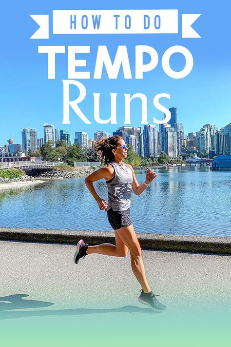 Learning how to do a tempo run and what pace to run Tempo Run Workout, Fartlek Workout, Running Advice, Building Endurance, Running Workout Plan, Improve Running, Track Workouts, Running Stretches, Track Training