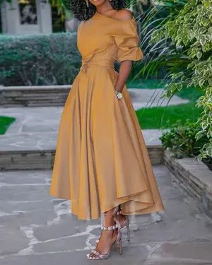 299570476c6f0309545110c592b6a63bdesc50538062ri Cake Skirt, Chic Maxi Dresses, Fitted Maxi Dress, Vogue Dress, Elegant Maxi Dress, Grey Maxi Dress, فستان سهرة, Half Sleeve Dresses, White Dresses