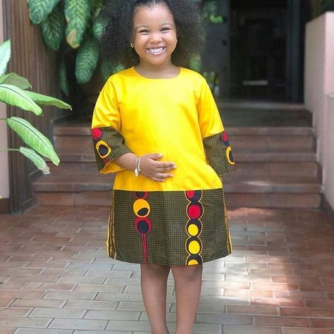 Od9jastyles.com | African Fashion, Gist and Style Blog Baby African Clothes, African Kids Clothes, Ankara Styles For Kids, Gal Fashion, African Designs, African Outfits, African Dresses For Kids, Kids Dress Wear, African Children