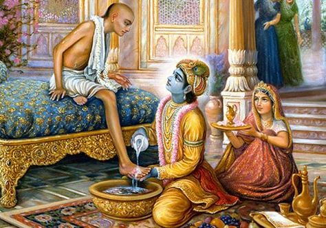 Krishna Sudama, Indian Mythology, Krishna Book, Lord Krishna Hd Wallpaper, Radha Krishna Wallpaper, Hinduism Art, Vedic Art, Lord Krishna Wallpapers, Krishna Radha Painting