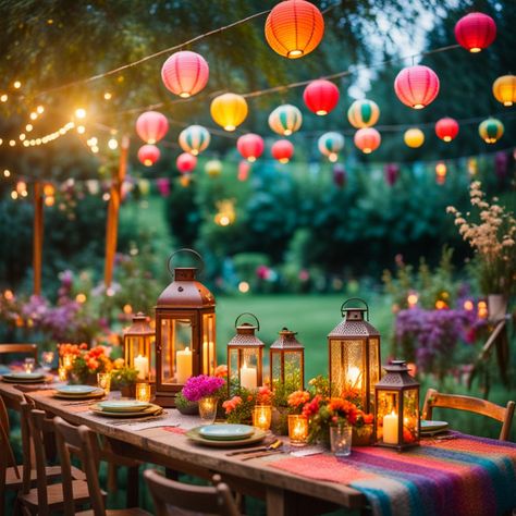 Garden party aesthetic Backyard Wedding Buffet Ideas, Backyard Party Aesthetic, Garden Bbq Party, Summer Garden Party Decorations, Courtyard Party, Garden Party Aesthetic, Indian Buffet, Boho Garden Party, Vibe Board