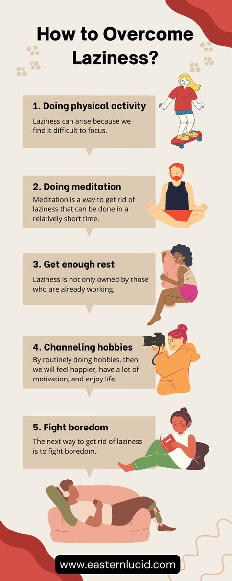 Top 5 Best Ways to Overcome Laziness Overcome Laziness, How To Overcome Laziness, Stop Being Lazy, Being Lazy, Feeling Lazy, Cold Home Remedies, Lose 40 Pounds, Mental And Emotional Health, Self Care Activities