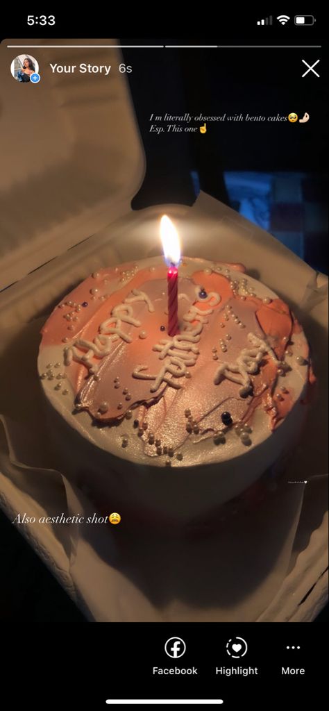 Birthday Cake Post Instagram, Birthday Surprise Captions For Instagram, Birthday Ig Post Ideas Aesthetic, 19 Birthday Story Instagram, Snapchat Birthday Snaps Ideas, Cake Story Instagram Ideas, 19th Birthday Cake Ideas Aesthetic, Simple Birthday Story Instagram, Birthday Cake Ig Story