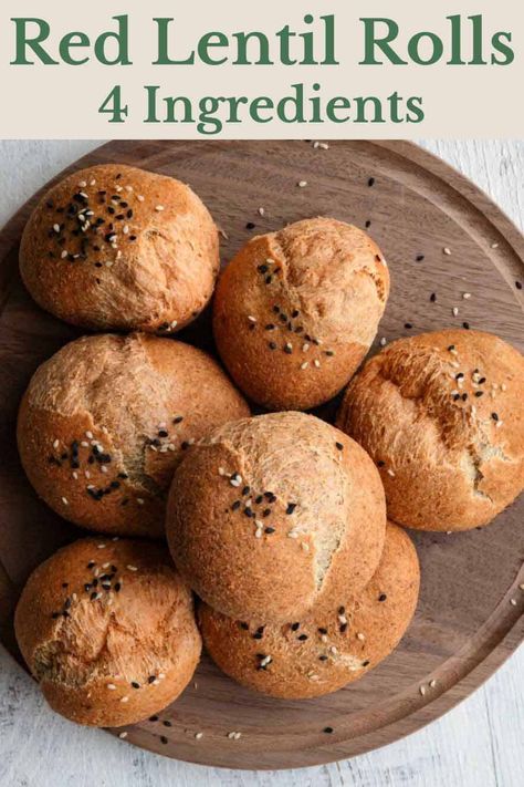 Lentil Bread, Gluten Free Rolls, Flaxseed Meal, Pudding Chia, Vegan Lentil, Cookies Gluten Free, Extra Protein, Red Lentils, Vegan Bread