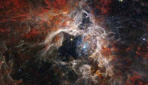 Jaw-Dropping New 122 Megapixel Webb Telescope Images Reveal Hottest, Most Massive Stars Known Tarantula Nebula, Eagle Nebula, Telescope Images, Carina Nebula, Star Formation, James Webb, James Webb Space Telescope, Hubble Space, Space Images