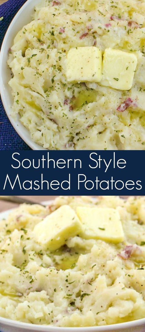 Southern Thanksgiving, Southern Cooking Recipes, Southern Dinner, Southern Recipes Soul Food, Diner Recept, Southern Dishes, Thanksgiving Food Desserts, Comfort Food Southern, Mashed Potato Recipes