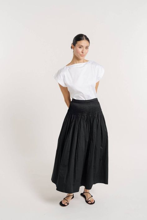 Dropped Waist Skirt, Drop Waist Skirt Outfit, Drop Waist Skirt, Midi Skirt Outfit, Skirts Midi High Waisted, Lounge Chair Outdoor, Pin Tucks, Drop Waist, Skirts For Sale