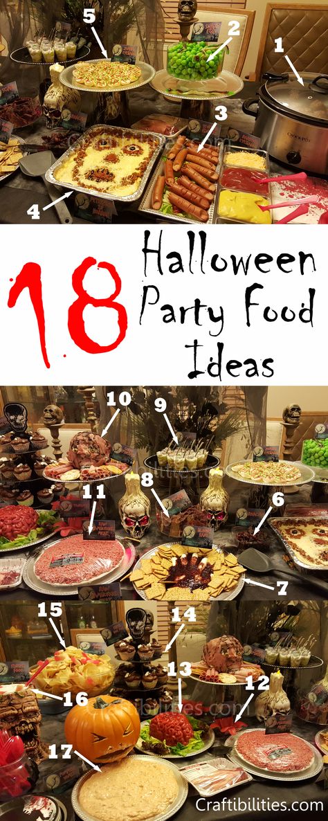 18 creepy/gross HALLOWEEN PARTY FOOD Ideas - Fun kids parties - Spooky SNACKS Halloween Birthday Party Food, Party Snacks For Adults, Party Food For Adults, Halloween Party Food Ideas, Easy Halloween Party Food, Wallpaper Iphone Vintage, Creepy Halloween Party, Creepy Halloween Food, Halloween Party Food