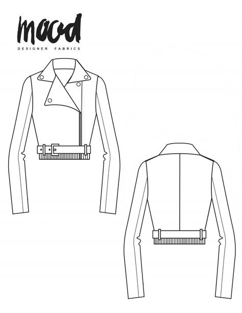 The Calypso Jacket, Alternative Cut - Free Sewing Pattern - Mood Sewciety Sew Ins, Jacket Diy, Mood Sewciety, Sewing Patterns Free Women, Mode Mantel, Mood Designer Fabrics, Free Pdf Sewing Patterns, Jacket Sewing, Diy Jacket