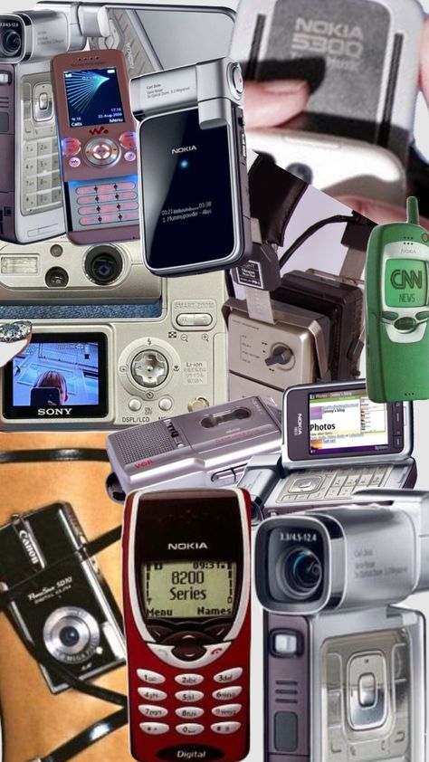 2000 Technology Aesthetic, Retro Phones Aesthetic, Early 2000s Technology, Y2k Technology Aesthetic, Vintage Technology Aesthetic, 2000s Technology Aesthetic, 1990s Technology, 2000 Technology, Nokia Aesthetic