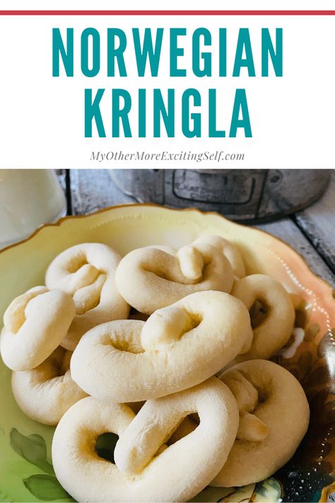 Norwegian Kringla Recipe - Updated | My Other More Exciting Self Norwegian Kringla Cookies, Norwegian Thanksgiving Recipes, Kiffles Recipe Christmas, Kringla Cookies Recipe, Kringle Recipe Norwegian, Glogg Recipe Norwegian, Norwegian Baking Recipes, Krumkake Recipe Norwegian Christmas, Norwegian Kringle Recipe