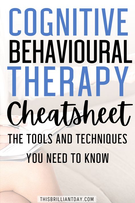 What is Cognitive Behavioural Therapy? This helpful cheatsheet covers the key principles of CBT that will help you transform your life. To learn more about CBT, visit my blog post where I explain more about the CBT model and go into detail about 7 things I learned while studying Cognitive Behavioural Therapy. I also list the CBT books that I found valuable and informative. Social Work Therapy Activities, Cbt Techniques Free Printable, Cognitive Behavior Therapy Journal, Cbt Group Therapy, Cbt Therapy Homework, Things I Learned In Therapy, What Is Cbt Therapy, Cbt Workbook For Adults, Cbt Therapy Cheat Sheet