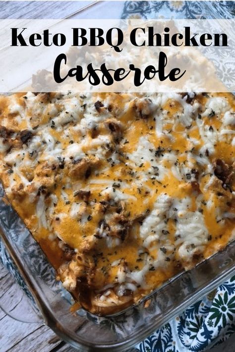 3.5 hours · Serves 6 · Barbecue and casserole are two of my favorite words to describe a recipe. This BBQ Keto Chicken Casserole Recipe is going to become a family favorite. So delicious, and easy to make, you are going to add this to your meal plan on a regular basis! Bbq Keto, Keto Bbq, Cena Keto, Keto Chicken Casserole, Keto Crockpot Recipes, Low Carb Casseroles, Keto Casserole, Low Carb Meal, Low Carb Diets