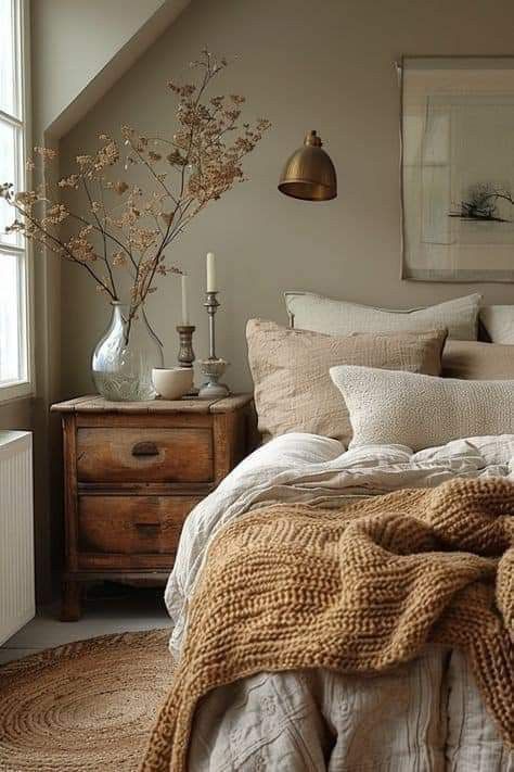 Interior Design Per La Casa, Stil Boho, Cottage Bedroom, Design Del Prodotto, Bedroom Aesthetic, Bedroom Styles, Beautiful Bedrooms, My New Room, Cozy Bedroom