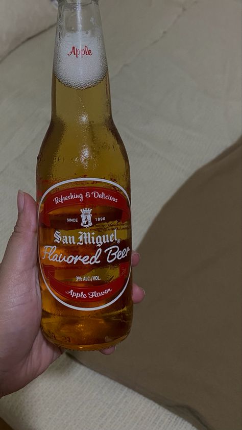 San Miguel Flavored Beer (Apple) San Mig Light Prank, San Mig Apple Beer, San Mig Apple, Beer Aesthetic Wallpaper, Beer Prank, Stone Gold Jewellery, Miguel Aesthetic, San Mig, Alcoholic Snapchat