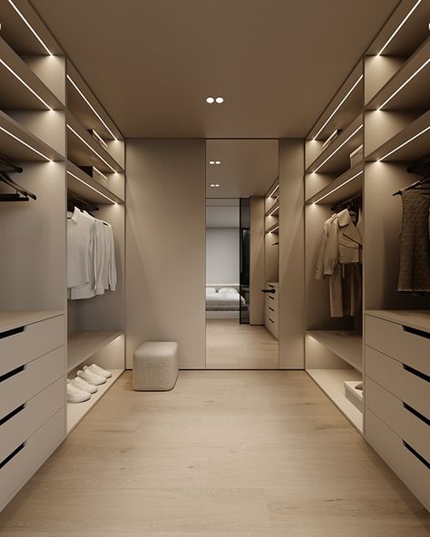 Norway Bodo 272 :: Behance Walk Through Wardrobe Ideas, Tall Walk In Closet, Walk In Closet Design Minimalist, Dream Closet Design Small Space, Walk In Wardrobe Ideas, Modern Walk In Closet, Closet Racks, Small Walk In Closet Design, Small Rack