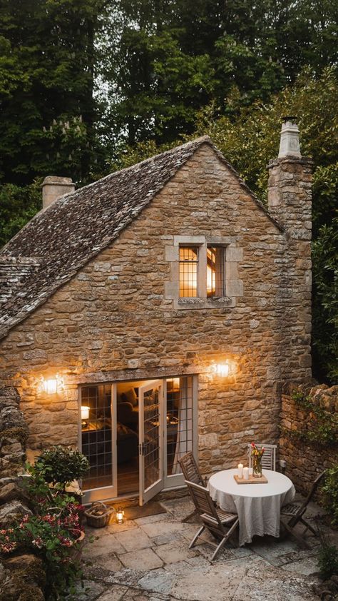 Cotswold Cottage, Cotswolds Cottage, Casa Country, Cottage Exterior, Dream Cottage, Stone Cottage, Stone Houses, English Cottage, Stone House