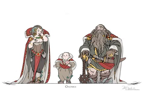 Gnome Family, Hybrid Art, Height Chart, Fantasy Beasts, Fantasy Races, Dungeons And Dragons Characters, Alien Art, Fantasy Creatures Art, Fantasy Concept Art