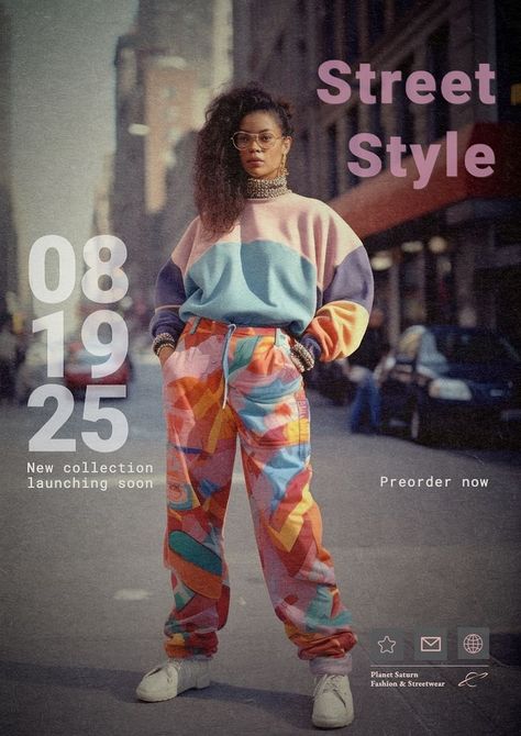 Street Style Poster, Steet Style, Fashion Poster Design, Portrait Woman, Design Posters, Best Templates, Fashion Poster, Poster Template, Retro Poster