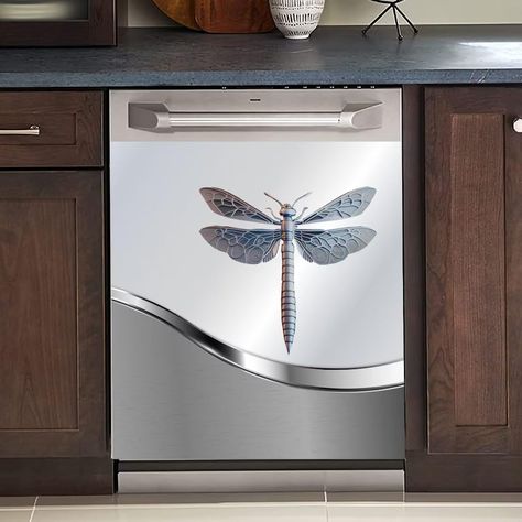 PRICES MAY VARY. Magnetic Dish Front Door Decal Dimensions: 23W x 26H inches (58.5 x 66 cm) and 23W x 17H inches (58.5 x 43 cm). Our dishwasher magnet cover can be trimmed to fit your size. Material: This Dishwasher Magnet Decorative Cover is made of high quality PET material and magnets, which can be replaced and reused. Feel free to cut into the shape you need, this dishwasher sticker is eco-friendly, oil-proof and waterproof. Note Before You Buy - Dishwasher front door magnets are easy to use Dishwasher Vinyl Decal, Dishwasher Cover Magnetic, Appliance Wraps, Cabinet Decals, Dishwasher Sticker, Appliance Makeover, Dishwasher Magnet Cover, Refrigerator Wraps, Front Door Decal