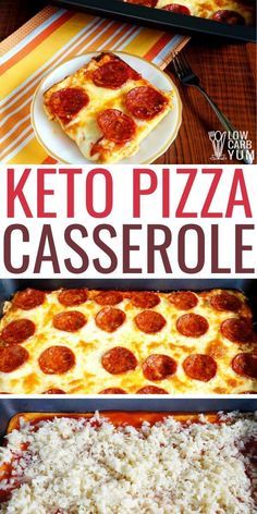 An easy pizza keto recipe made from simple ingredients. It's an easy ketogenic pizza recipe with an egg and cheese based crust. Way better than a deconstructed pizza casserole. #lowcarbyum #ketorecipes #lowcarbrecipes #easyrecipes #ketocasserole Deconstructed Pizza Casserole, Deconstructed Pizza, Low Carb Pizza Casserole, Keto Pizza Casserole, Low Carb Low Fat Recipes, Keto Pizza, No Carb Recipes, Egg And Cheese, Pizza Casserole