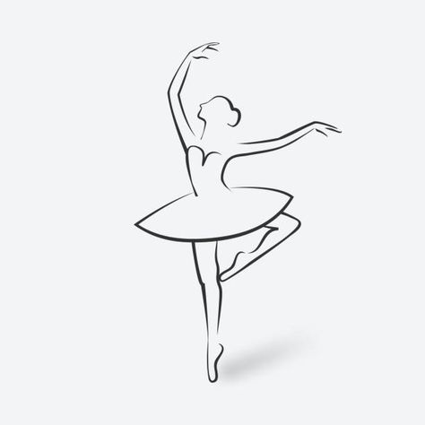 Ballet Tattoos, Dancer Tattoo, Dancer Drawing, Ballet Drawings, Ballerina Drawing, 심플한 그림, Minimal Drawings, Dancing Drawings, Minimalist Drawing